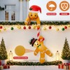 2.2M Inflable Galleta de Jengibre, Gigante Inflable Navidad Exterior