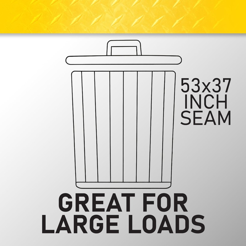 MaxWorks 51068 Heavy-Duty Trash Bags, 50 Gallon, 50-Pack, 1.5 Mil