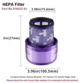 For Dyson 2x Vacuums Part 970422-01 Filter Replacements for Dyson Outsize