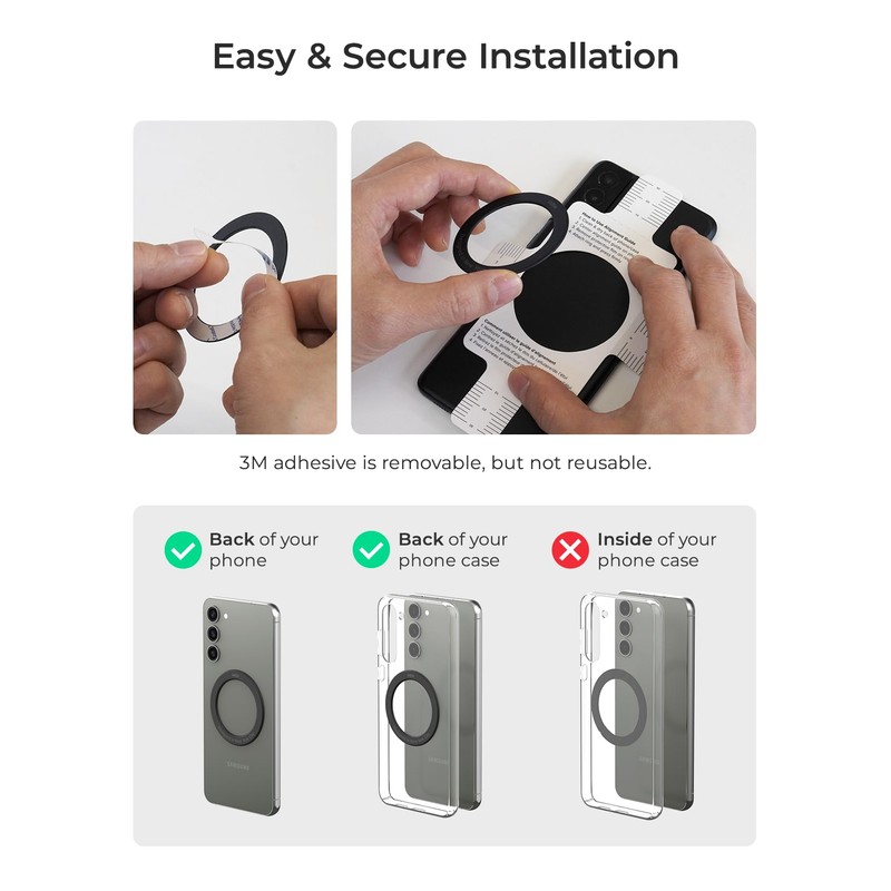 iOttie Universal MagSafe Ring Adapter for Android (2 Pack). Magnetic