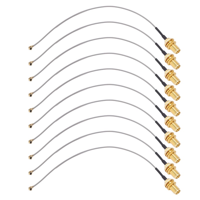 10PCS Coaxial Adapter Cable IPEX to SMA Male Interface RF