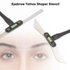 Eyebrow Tattoo Shaper Stencil, DIY Semi-Permanent Eyebrow Makeup Stencil Ruler