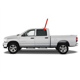 Driver Left Side Rear Door Window Glass Compatible with Dodge Ram 1500 2009-2018 & 1500Classic 2019-2024 & 2500 3500 2010-2025 & 3500Cab/Chs 4500 5500 2011-2025 4-Door Crew/Extended Crew Pickups