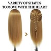 26" Mannequin Head High Temperature Resistant Hair Professional Hairdressing Training