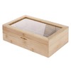 Van Henry Bamboo Wooden Tea Box with 8 Compartments and