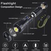 BengMxj Rechargeable LED Flashlights,990000 High Lumens Tactical Flashlight with Zoomable
