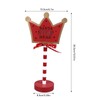 Christmas Stop Here Decor Metal Solid Wood LED Delicate Santa