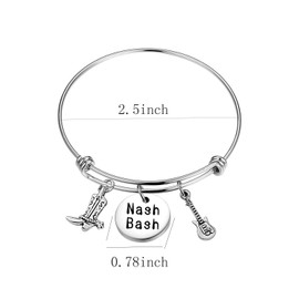 Nash Bash Bracelet Cuff Bracelet Bachelorette Party Gift, Large, Metal, strontium titanate