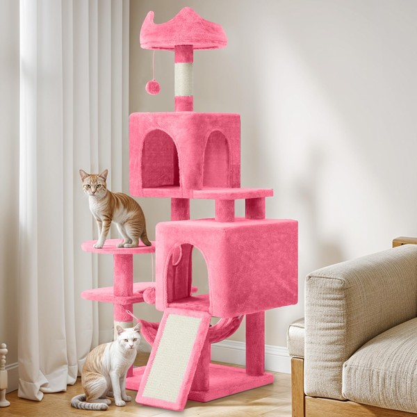 YITAHOME 54in Cat Tree Tower Condo, Multi-Level with Sisal Scratching