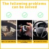 Geartronics Heavy Duty Steering Wheel Knob Spinner Handle Auto Tractor