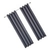 Blackout Curtain Polyester Bedroom Darkening Curtains Dark Grey for Household