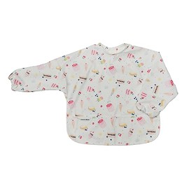 Loulou Lollipop Long Sleeve Mess Free Waterproof Bibs, for baby boys and girls 6-36 Months, Machine Washable, Travel Friendly (Sweet Treats)