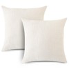OTOSTAR Linen Throw Pillow Covers Pack of 2 Decorative Square