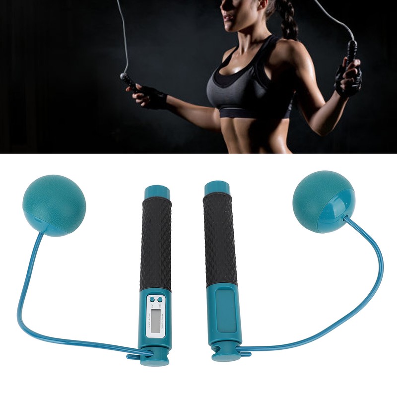 Cordless Jump Rope Weighted Accurate with Counter Ropeless Skipping Rope