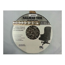 30 ft Upholstery NICKEL Tackstrips Roll Decorative Nail Strip Nailhead Trim USA