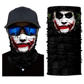 DHSOU Multi Headwear Tube Bandanas Seamless Neck Gaiter Face Mask Magic Scarf Headband Balaclava Gator Sweatband
