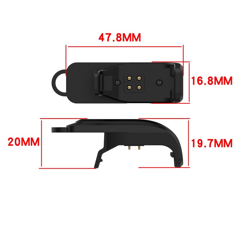 2Pack Charging Clip Compatible with Garmin Alpha TT 25 TT25