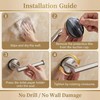 Suction-Cup-Toilet-Paper-Holder, No Drill Wall Mount Toilet Paper Holder