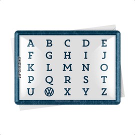 Nostalgic Art Volkswagen VW ABC metal post card, 10 cm x 14 cm, 10300