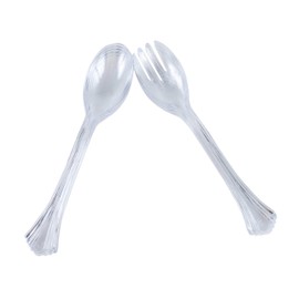 Jacent 6 Piece Blue Plastic Serving Utensils, Colors Vary - 1 Pack