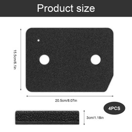 Sponge Filter 207 x 157 x 30 mm Filter Mat Dryer Filter for Miele 9164761 Replacement Sponge Pack of 4