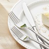 Kingstone Hammered Silverware Set, 5-Piece Flatware Set for 1, 18/10