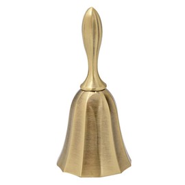 ENN LLC Handbell Call Bell Dinner Retro Decor Gift Restaurant Hotel Bell Class Bell (Bronze)