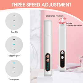 Bettinay Professiona Nail Files Electric Nail Drill, 15000 RPM 3 Adjustable Speed Cordless Nail File Manicure Set with 12 Drill Bits