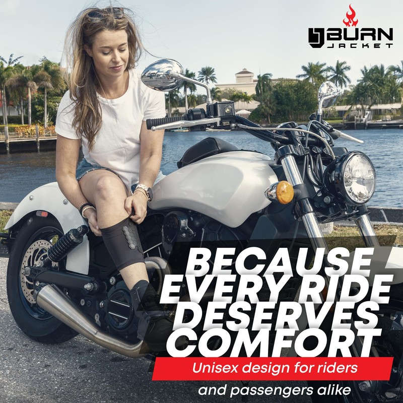 BurnJacket Motorcycle Exhaust Pipe Burn Protective Sleeve Leg Guard -