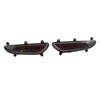 LED Rear Bumper Reflective Fog Brake Turn Indicator Black Left