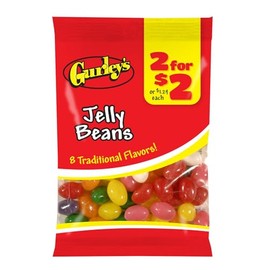Gurley's Assorted Jelly Beans, Bursting with Fruit Flavors (Pack of 12)