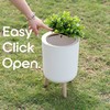 Earth & Mango Small Outdoor Trash Can with Lid -