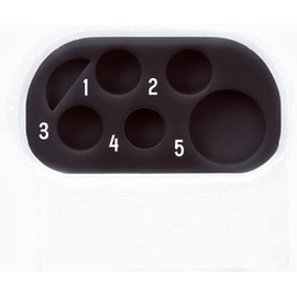 Eyelash Perm Pads Lash Lift Rods Eyelash Perm Silicone Pads 5 Sizes Reusable Soft Lash Lift Pads Shield for Different Length Eyelashes Perfect Lifting (Black Lotion Pallet)