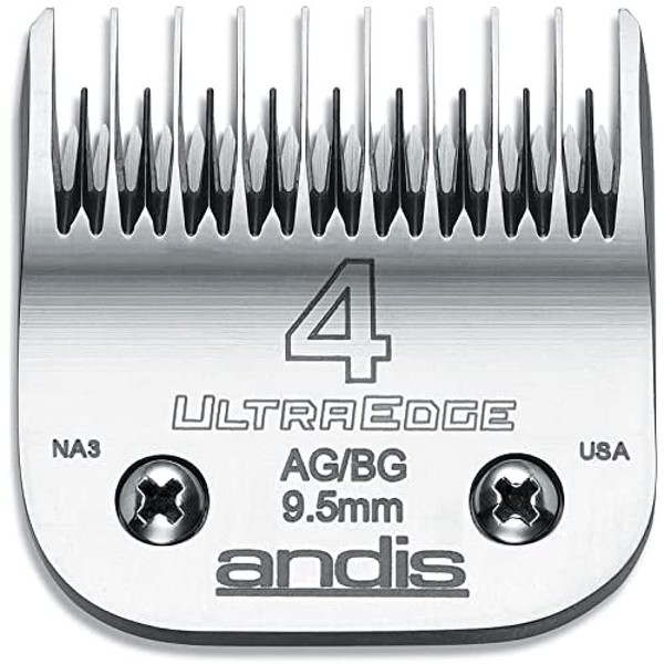 Andis 64090 Carbon-Infused Steel UltraEdge Dog Clipper Blade, Size-4 Skip-Tooth, 3/8-Inch Cut Length