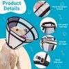 Didopet Dog Cone, Transparent Recovery Collar for Large Medium Small