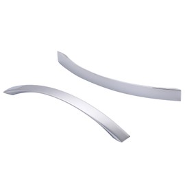 SYZOW Furniture Handle, Polished Chrome, Pack of 10, Cabinet Handles, Polished Chrome Handles for Kitchen Cabinets, Furniture Handles, Hole Spacing 128 mm, Kitchen Cabinets, Polished Chrome Cabinet