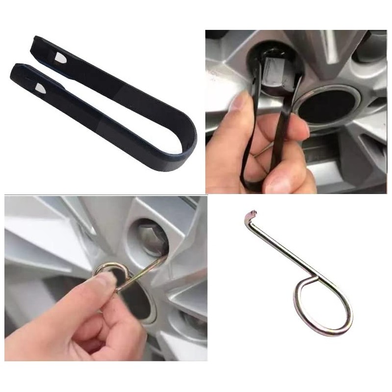 Wheel Bolt Caps Tool, Pack of 9 Replacement Hub Caps