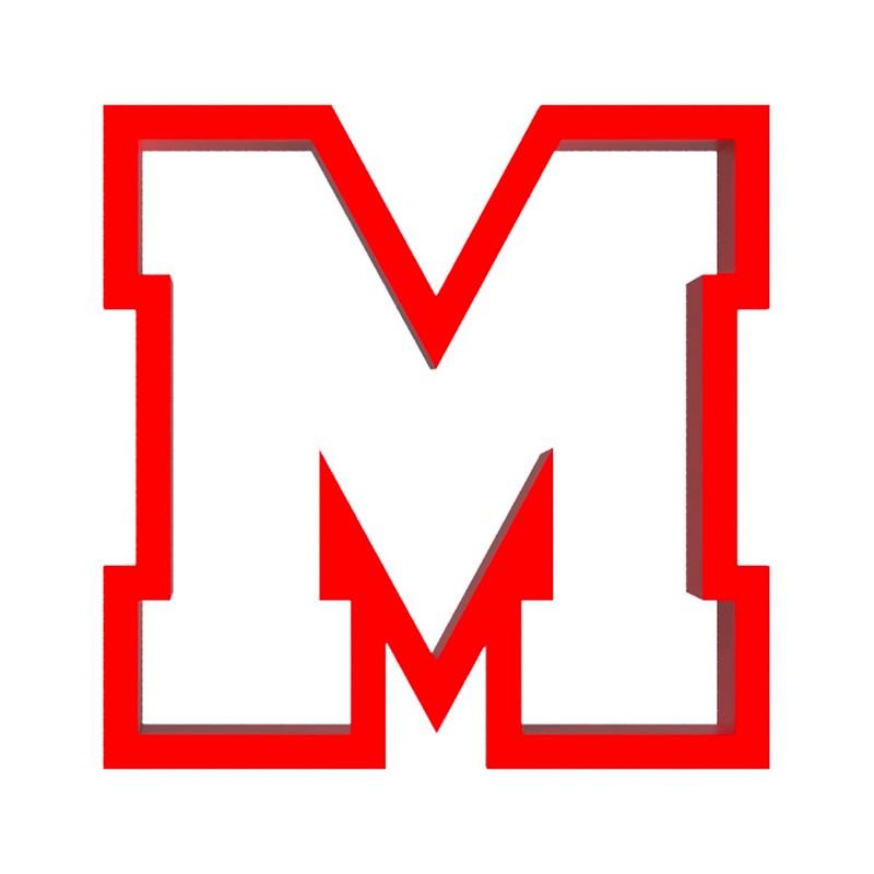 4 inches Varsity Letters Cookie Cutters (M)