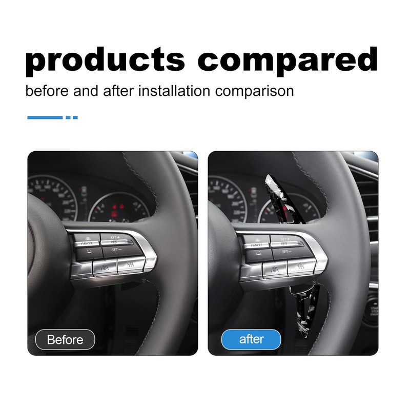KUNGKIC ABS Paddle Shift Cover for Mazda 3 CX-30 CX-50
