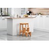 Boraam Niko 3-Tier Step Stool, Counter Height, Natural