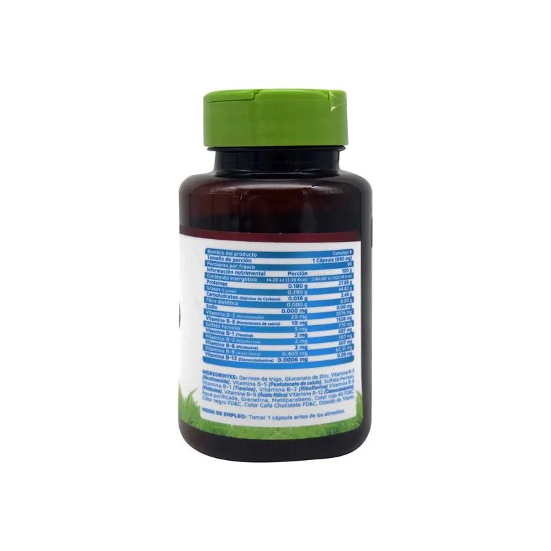 Complejo B 90 Cápsulas Vidanat Sabor Sin sabor