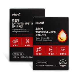 Detailed page [2 month supply] National Omega 3 Blood Cirque Vegetable Supercritical Altige r-TG Vitamin D 30 Capsules / [2개월분] 국민 오메가3 블러드써큐 식물성 초임계 알티지 r-TG 비타민D 30캡슐
