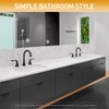 SENYUEE 8 Inch Bathroom Faucet 3 Hole Black, Widespread Bathroom