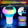 Solar Powered Pool Chlorine Floater with Digital Thermometer & LED