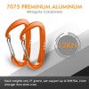 B-Mardi Lightweight Heavy Duty Locking Carabiner Clips-12kN (2697 lbs) caribiniers