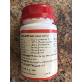Gallo Fuerte Super B Vitamin 100 Tablets