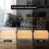 Wooden Clock Alarm Mobile Phone Wireless Charging Wood Voice Control
