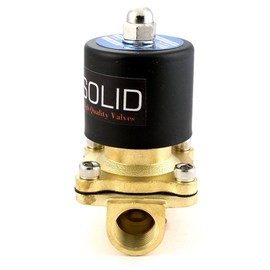 1/2" Brass Electric Solenoid Valve110VAC VITON SEAL N.C. (Air, Gas, Fuel...)