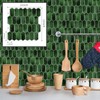 MOONFUN Long Hexagon Peel and Stick Tiles Backsplash,10 Sheets 3D