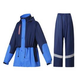 RAINFREEM Rain Suit for Men & Women，Waterproof Rain Jacket & Trouser Suit with High Reflective Strip, All-Sport Raincoat Anti-storm